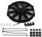 GVGMTAEAVZ 12V 80W 12 Inch Universal Electric Engine Cooling Fan Radiator Oil Cooler Pull Push Slim Fan Car fan and kit