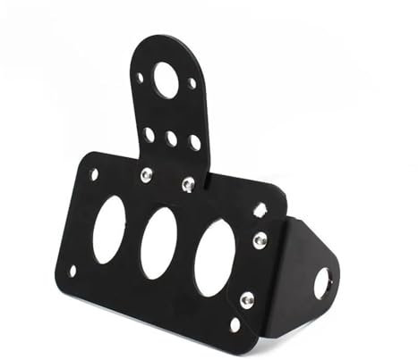 Motorbike Number Plate Holder For Sportster For Choppers For Bobber Motorcycle Side Mount Tail Light W/License Number Plate Bracket Rear Stop Light(Bracket)