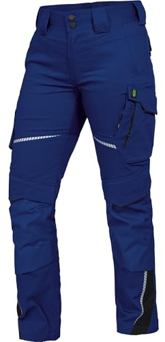 Leibwächter Arbeitshose Damen Flex-Line Kornblau, Gr. 34 – Robuste Workwear mit Stretch – Sicherheitshose für Frauen – strapazierfähige Berufsbekleidung für Handwerk