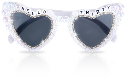 Onperpoe 18/20/30/40/50. Geburtstag Brille, lustige Neuheit Geburtstag Sonnenbrille, Hello Eighteen/Twenty/Thirty/Forty/Fifty Birthday Party Brillen für Geburtstagsdekorationen, Partygeschenke