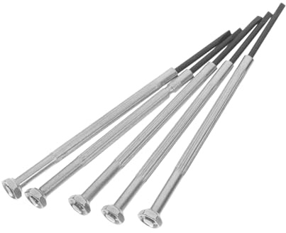 Mikinona 5 Stück Kleiner Schraubendreher aus Metall mit 5stücke für Klarinette und Saxophon Benutzerfreundlich und Vielseitig Werkzeug zur Reparatur von Musikinstrumenten