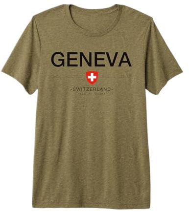 Geneva Switzerland Capital of Switzerland Geneva Swiss Premium T-Shirt