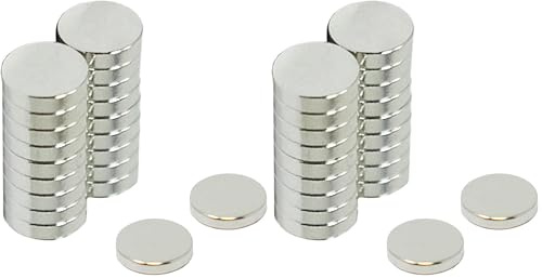 N42 Neodym Magnet C/W Grad Auf Nordwand Für Forschung, Technologie und Handwerk - 6mm Durchmesser x 1,5mm Dick - 0,44kg Zug - Pack von 20 (Packung mit 2)