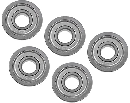 Mingzhe Cuscinetto a Sfere con Flangia Durevole 5 Pezzi Eccellente Tenuta per Robotica e Apparecchiature di Trasmissione 12x32x10mm