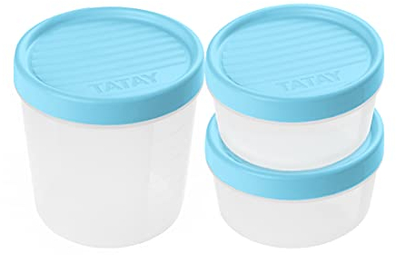 TATAY 1169400 - Set di contenitori per alimenti con chiusura a vite