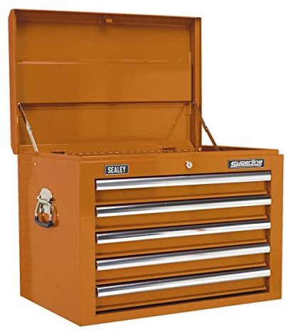 Sealey Ap26059To Topchest 5 Drawer with Ball Bearing Runners - Orange
