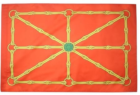 AZ FLAG Bandera de NAVARRA INDEPENDENTISTA 90x60cm para Palo - Bandera EGIONALISMO Navarro 60 x 90 cm