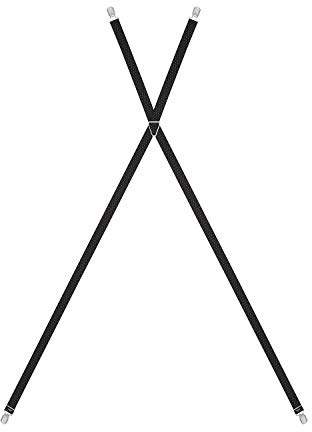 LLOYD Hosenträger Herrenhosenträger Schwarz 6481, Farbe:Schwarz, Länge Hosenträger:120 cm