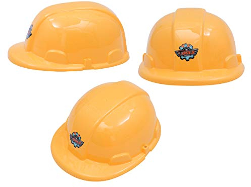 6 stücke Kinder bauhelm kostüm sicherheitshut vorgeben spielhelm für Kinder (gelb)
