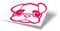 MOPS ME Autoaufkleber, Mopsaufkleber, Auto, Aufkleber, Sticker, 2 Stück, Mops, Größe M, in verschiedenen Farben, Pink 041