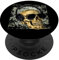 Skull Wearing Headphones Sunglasses Gothic Music Picture PopSockets Grip and Stand for Phones and Tablets