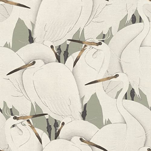 Rasch Tapeten Vliestapete (Exotic) Grün 10,05 m x 0,53 m Kimono 409543