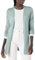 Amazon Essentials Damen Leichte Strickjacke ohne Knöpfe (in Übergröße erhältlich), Salbeigrün Meliert, L