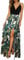 Newshows Sommerkleid Damen Lang Maxikleid Sommer V Ausschnitt Kleid Schlitz Freizeitkleid Elegant für Hochzeitsgast (Floral 09,Mittel)