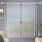 Coppia Tendine Finestra Con Pizzo Ricamato Fiore Tenda Cucina Moderna Lino-Poliestere Shabby Chic Tinta Unita 2 Unità Bianco (Amore Bianco, 60x240cm)