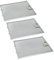vhbw 3x filtro metálicos de grasa compatible con Balay 3BD774NP/01, 3BD774XP/01, 3BD791BP/01, 3BD791NP/01 campana extractora, metal