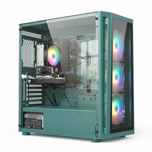 STGSivir PC Gaming Fisso, Computer Gaming, Core i7 fino a 3.9 GHz, GeForce RTX 3050 6GB GDDR6, 16GB RAM, 1TB SSD, WiFi6, BT 5.0, ventole RGB x3, Windows11 Pro