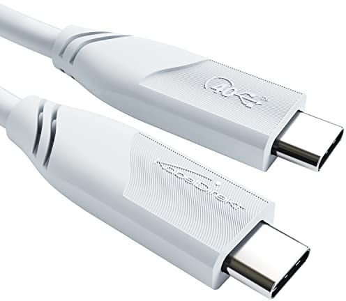 All-purpose 8K USB-C Cable, USB4, officially certified – 1m (transfers data and 8K video at 40Gbps, 100W of charging power, universal data/charging/monitor cable, white) by CableDirect