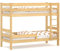 WNM Group Etagenbett für Kinder Sophie - Stockbett mit Rausfallschutz und Lattenrost - Absturzsicherung Doppelstockbett - Jugendbett - Kiefer - 190x80