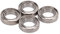 FOLOSAFENAR Kugellager 4 x 7 x 1,8 mm, einfach zu installierende Silberne Edelstahl-Ersatzkugellager mit glatter Oberfläche für ferngesteuertes Auto im Maßstab 1:14