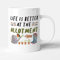 Victorian Printing Co - Life Is Better At The Allotment - Gardening Gift Mug, Ceramic, 11fl.oz.