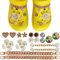 DKDDSSS 18 Stück Schuh Charms, Schuh-Charm für Croc, Clog-Dekor Kawaii-Deko, Schuhanhänger Armbandanhänger, Schuh-Anstecker-Dekoration, für Kinder Mädchen Jungen Frauen