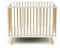 AT4 – Laufstall baby Holz 80x100 PIRATE Weiß und Buche Natur | Laufgitter 3 Stufen Höhenverstellbar | Für Kinder bis 24 Monate