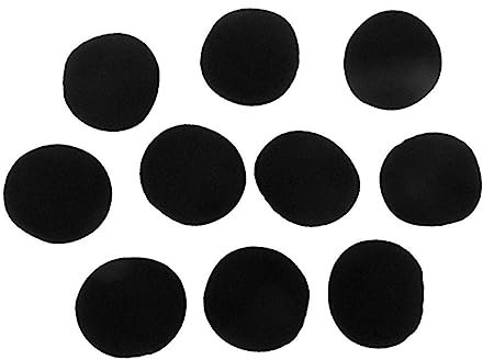 BESTonZON 10pièces Coussinets Oreille Casque Mousse Solide Lot pour Écoute Prolongée Et Immersion Sonore