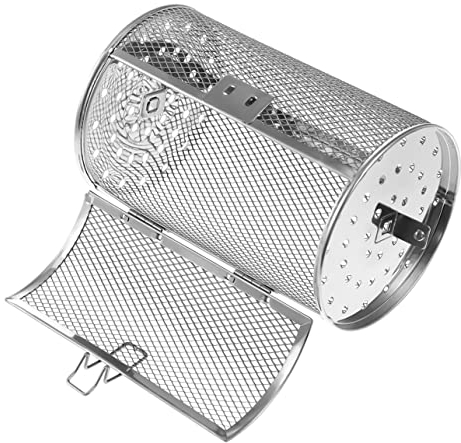 UTHCLO Parrilla De Acero Inoxidable Parrilla De Cocina Tostador Suministros De Cocina Horno Asador Freidora De Aire Accesorios para Freidora Asador Cesta De Pollo Asador Cesta Horno