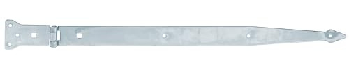 Alberts 845599 Werfgehänge | mit vernietetem Stift | galvanisch verzinkt, Dickschichtschutz | Band 600 x 45 mm | Scharnier 101 x 63 mm | 10er Set