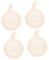 WOONEKY Luffaschwämme Gesichts-Luffa-Pad Peeling-Wäscher Make-up-Entferner-Pad sanfte Reinigungspads