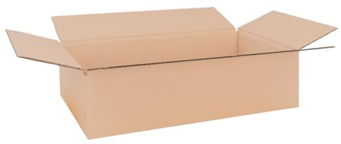 verpacking Faltkartons 365 x 190 x 90 mm KK 85 Braun [Größe und Stückzahl wählbar] 1-wellig mittelgroße Kartons 50 Stück