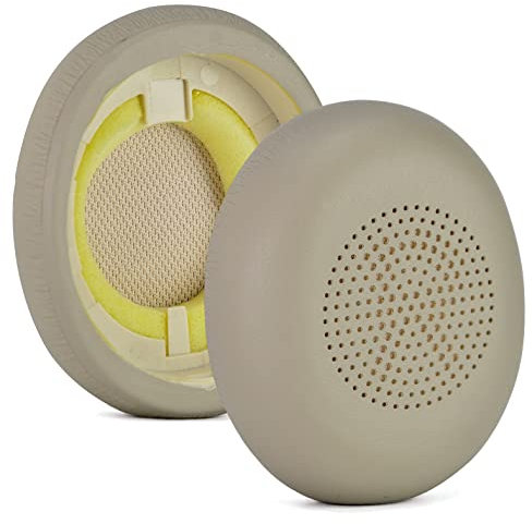 Umvowuxa Replacement Ear Pads for Jabra Evolve2 65 (65MS 65UC USB)/Elite 45h/Evolve2 40 (40UC 40MS USB) Headphones,Ear cushions made of protein leather and sponge(Gold)