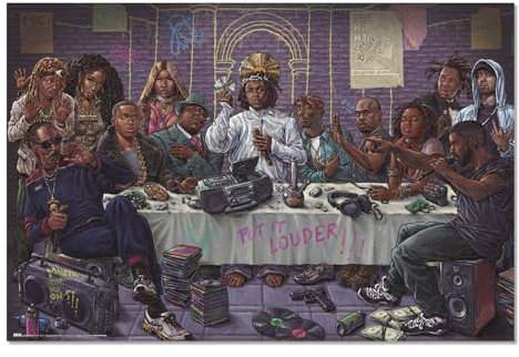Grupo Erik Hip Hop Poster The Last Supper Das Letzte Abendmahl mit Hip Hop Stars
