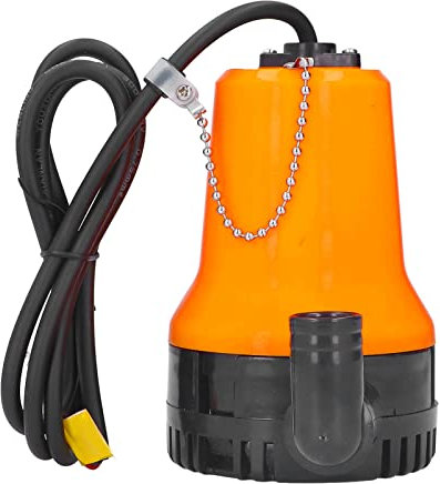 Tauchpumpe, Tauchpumpe mit Hohem Hub, 70 L/min, 4 M, Langlebiger Messingkernmotor, Ideal für Entwässerung und Pumpen, DC 24 V