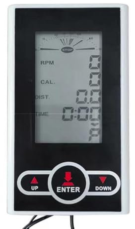 xowwyue Compteur de vitesse du cycle intérieur, compteur de vitesse du cycle | Moniteur d'ordinateur à cycle stationnaire avec écran LCD,Speed Calorie Distance Mesure, accessoires de gymnase pour le