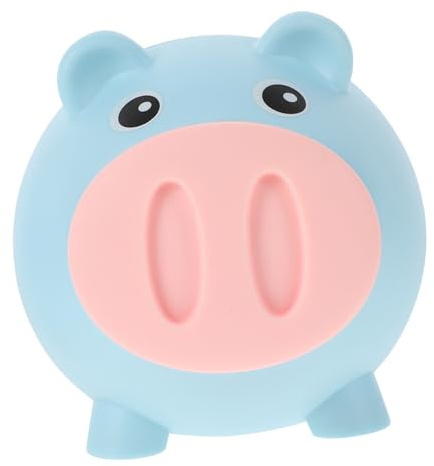 Hucha de Plástico para Monedas y Fichas Forma de Cerdo | Obsequio Adorable, Ahorrador de Dinero de Escritorio Caja Reutilizable, para Casa y Salón