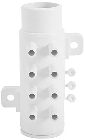 QANYEGN Spa-Thermalbad, Whirlpools-Verteiler, PVC-Klempnerverteiler mit 8 Anschlüssen für Whirlpools und Spas, Wasserabscheider-Zubehör