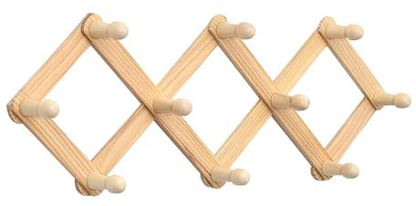 Akkordeon-Wandaufhänger mit verstellbarem Haken für Baseballkappen, erweiterbare Garderobe, Hutablage, Mehrzweck-Kleiderbügel, erweiterbare Garderobe