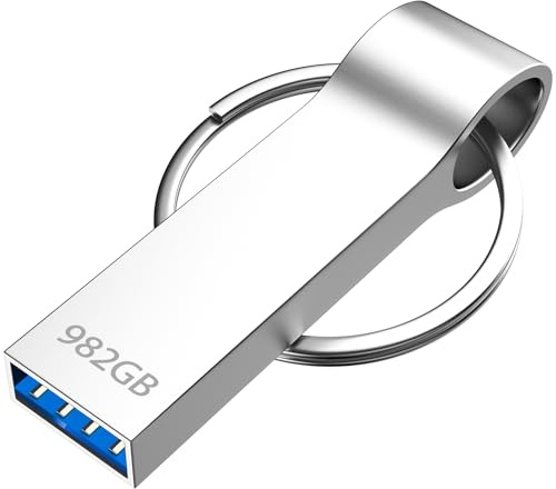 Memory Stick 982 GB, Chip USB Stick, Lightweight Mini USB Memory Stick, with Keyring, Waterproof USB Thumb Drive, Flash Drive for PC/Laptop/Computer/Speaker