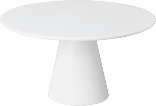 APS 83891 Servier- und Tortenplatte CASUAL, Ø 31 cm, Höhe 16 cm, Melamin, weiß