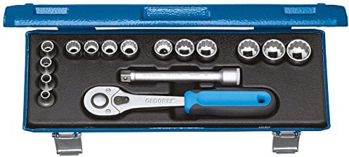 GEDORE Steckschlüssel-Satz 3/8 Zoll, 16-teilig UD 6-19 mm, 1 Stück, D 30 JMU-10