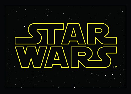 Star Wars Fußmatte, Poyamid, schwarz gelb, 50x70x0.4 cm