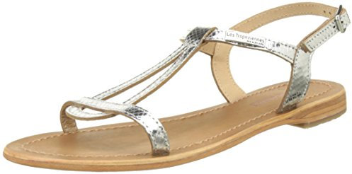 Les Tropeziennes Femme Hamat Chaussures>femme>sandales, Argent Argent Serpent, 38 EU