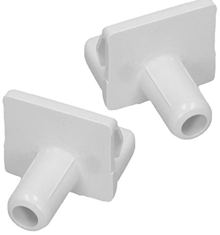 Spares2go Shelf Support Clip for Neff Fridge Freezer (Pack of 2, White)