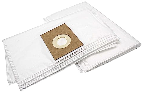 vhbw 10x sacchetto compatibile con Ghibli AS 10 P, 7, 10 aspirapolvere - in microfibra, 37,5cm x 23cm, bianco