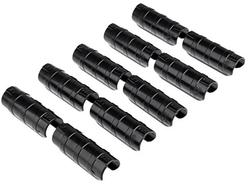 Mtsooning 20 Stück Gewächshaus-Klemmen, Pflanzenclips, 25 mm, Folienreihenabdeckung, Netz, Tunnel, Reihen-Clip, Gewächshausrahmen, Rohrfolien-Clip-Klemmverbinder-Set