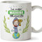 MUGFFINS Taza Madrina - La Mejor Madrina del Mundo - Taza Desayuno/Idea Regalo Día de Pascua. Cerámica 350 mL