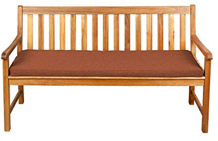 Gutekissen® Sitzkissen für Bank, Gartenschaukeln, Sitz, glatt. FK5 (150x50x5, Orange)