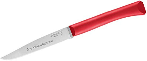 OPINEL-Tafelmesser „Bon Appetit“ (rot, mit Namensgravur, M)